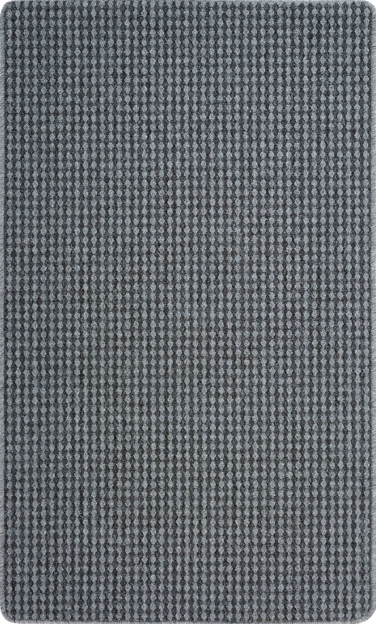 Grey Eden Stripe anti-slip mat, flat portrait view