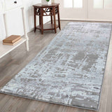 Serenity Abstract Lines Rug - Grey