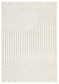 Aya Scandinavian Vertex modern rug, styled view 2