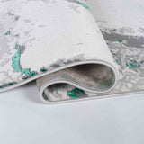 Emperor Picasso Abstract Rugs - Aqua