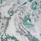 Emperor Picasso Abstract Rugs - Aqua