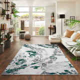 Emperor Picasso Abstract Rugs - Aqua