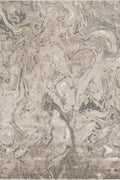 Elysium Astral metallic abstract rug, styled view 2