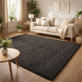 Ainsley Shaggy Rug - Black