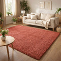 Ainsley Shaggy Rug - Red