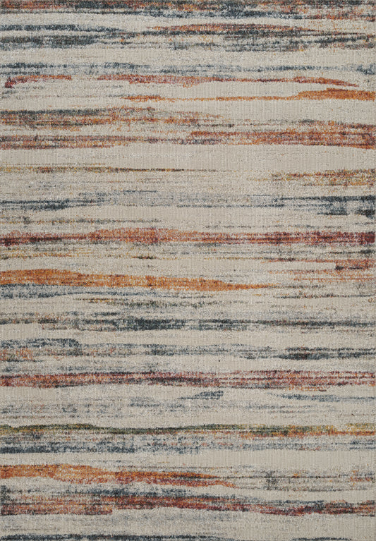 Multicolour Aress Stripe modern rug, flat portrait view