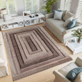 California Bordered Shaggy Rug - Bronze