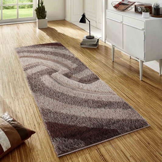California Swirl Shaggy - Runners - 60x220 cm