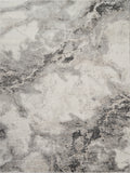 Grey Essence Nimbus textured abstract rug, flat portrait view
