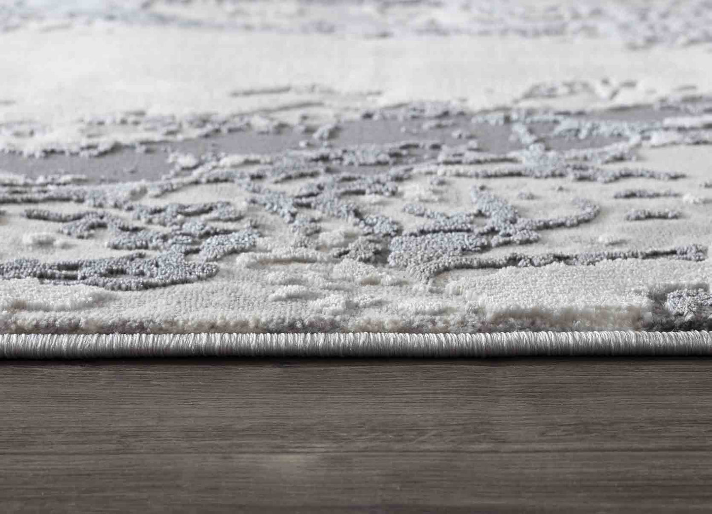 Emperor Picasso Abstract Rugs - Silver