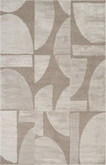 Mocha Hamilton Lunar textured rug, flat portrait view