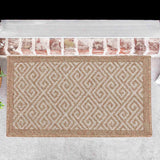 Harper Greek Key Outdoor Rug - Cream