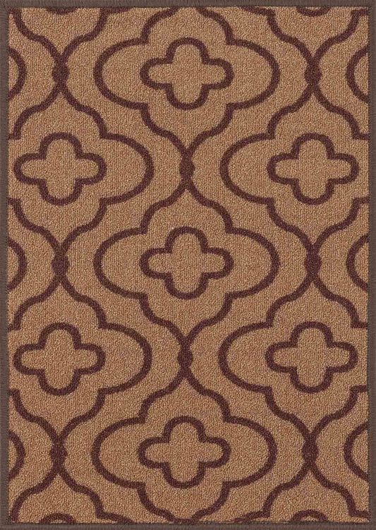Beige Havana Club door mat, flat portrait view