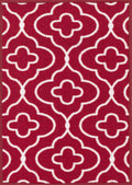 Red Havana Club door mat, flat portrait view