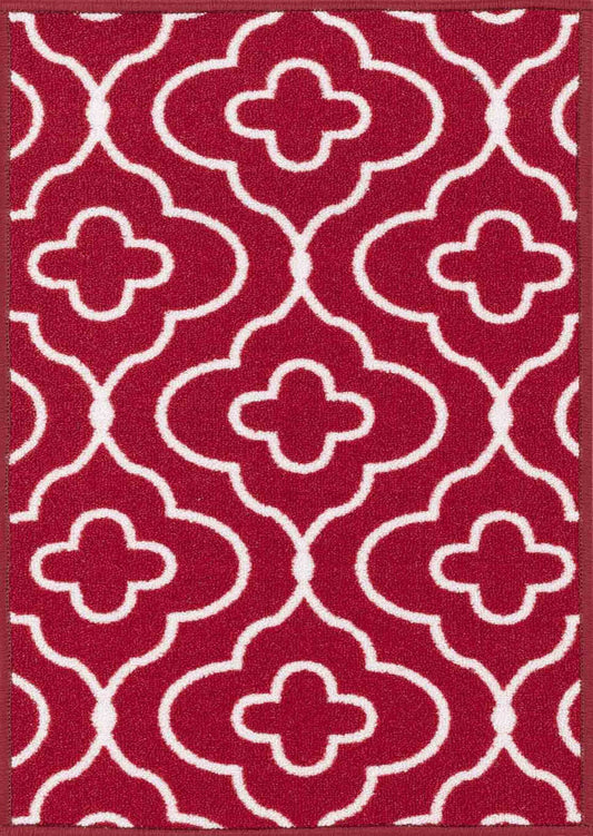 Red Havana Club door mat, flat portrait view