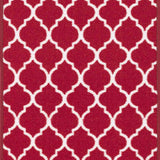 Havana Trellis Door Mat - Red