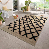 Harper Aztec Rug - Black