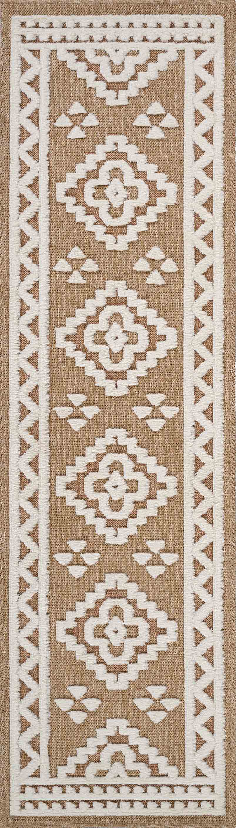 Harper Diamond Rug - Cream
