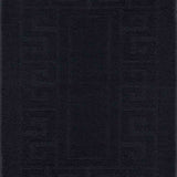 IVY Greek Key Door Mat - Black