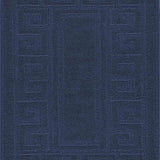 IVY Greek Key Door Mat - Navy