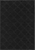 Black Ivy Trellis door mat, flat portrait view