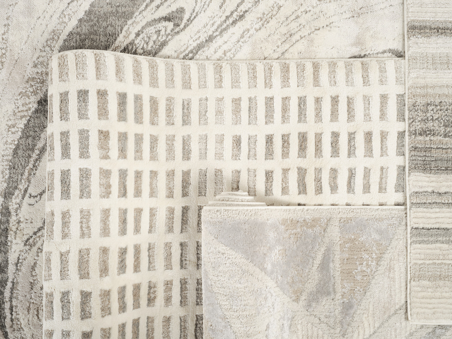 Mabel Gem patterned rug, styled view 3