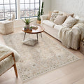 Maia Vintage Patterned Rug - Blossom Beige