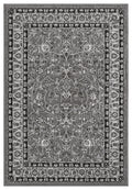 Grey Obsidian Classic monochrome rug, top-down view
