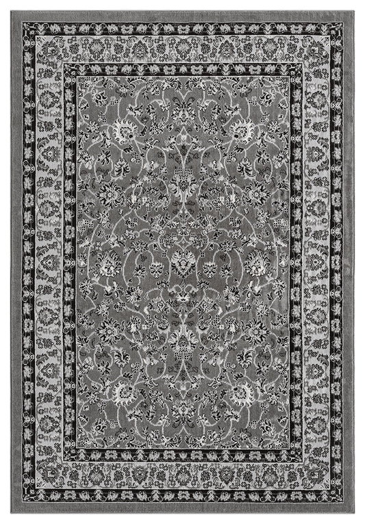 Grey Obsidian Classic monochrome rug, top-down view