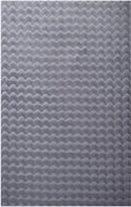 Anthracite Orbie washable bobble rug, flat portrait view