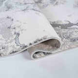 Emperor Picasso Abstract Rugs - Silver