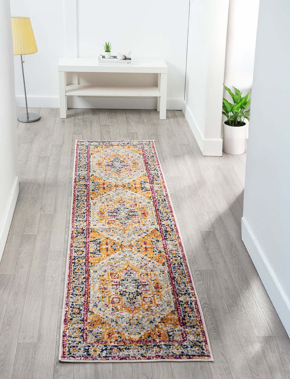 Multicolour San Marino Heritage traditional rug, in a room setting 3