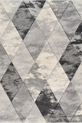 Santiago Carved Abstract Rug - Blend Grey