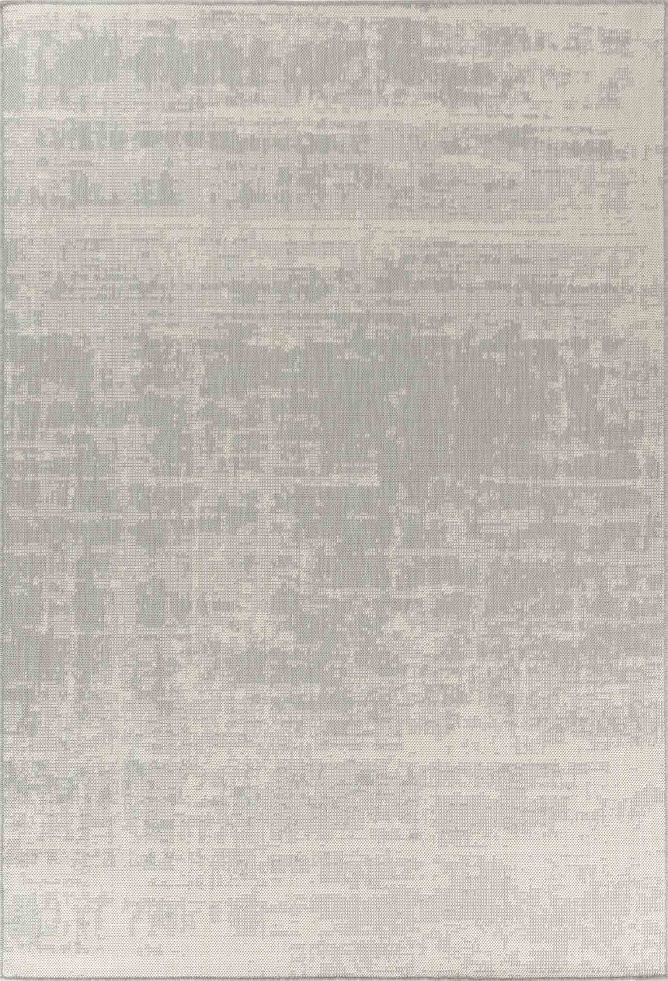 Sky Abstract Outdoor Rug - Silver