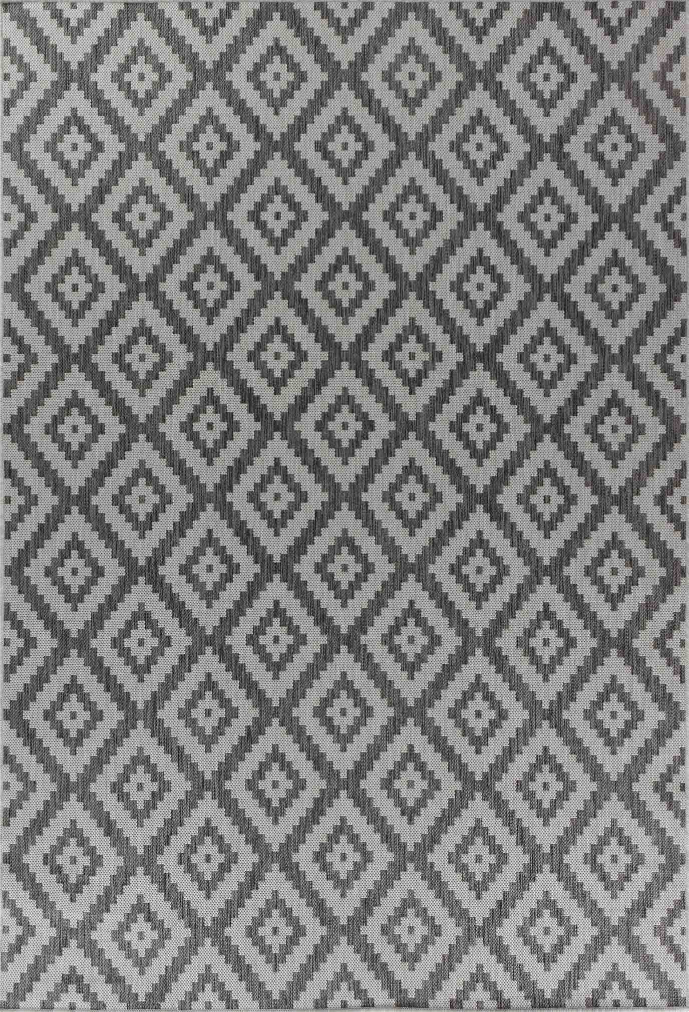 Sky Diamond Outdoor Rug - Dark Grey