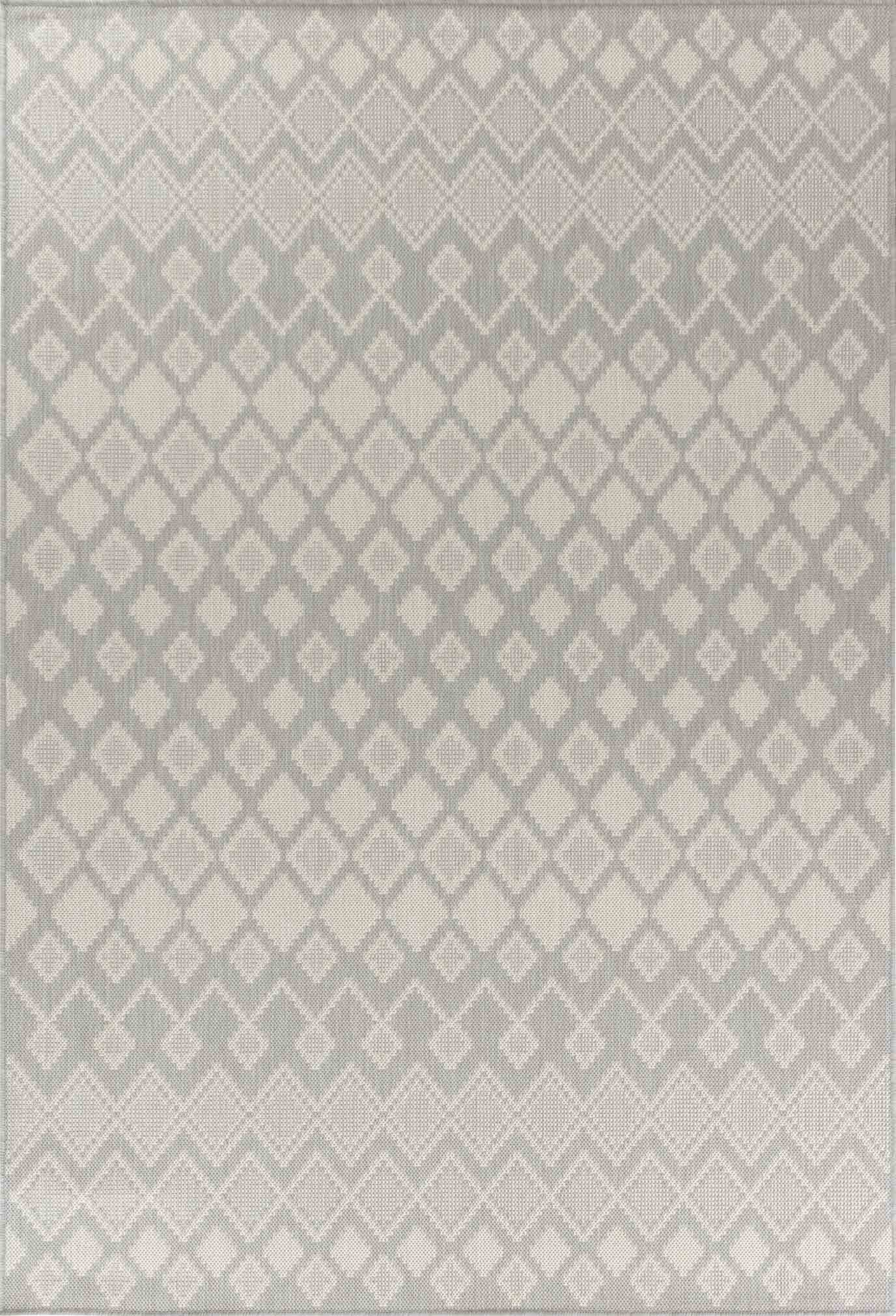 Sky Rhombus Outdoor Rug - Silver