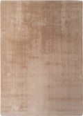 Beige Snuggly washable rug, flat portrait view