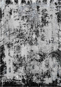 Serenity Metallic Abstract Rug - Acrylic Black