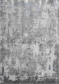 Serenity Metallic Abstract Rug - Acrylic Grey