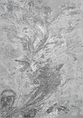 Serenity Metallic Abstract Rug - Water Flow Grey