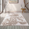 Serenity Abstract Water flow Rug - Stone