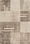 Santiago Carved Abstract Rug - Tile Beige
