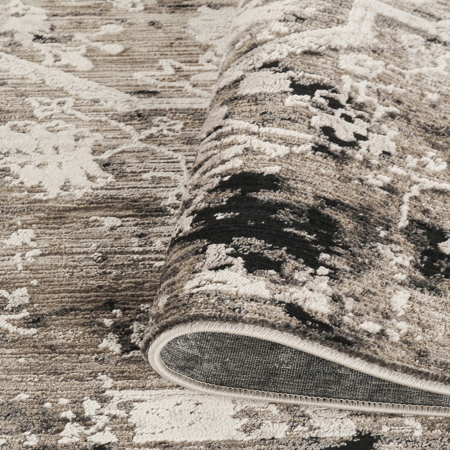 Mayfair Flora metallic rug, styled view 5