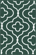 Emerald Green Havana Club door mat, flat portrait view