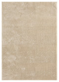 Light Beige Comfy fluffy rug, flat portrait view