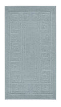 Silver Ivy Greek Key door mat, flat portrait view