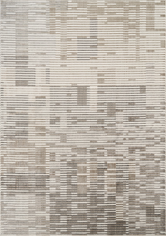 Stone Mayfair Matrix metallic rug, flat portrait view
