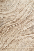 Santiago Carved Abstract Rug - Quarry Beige