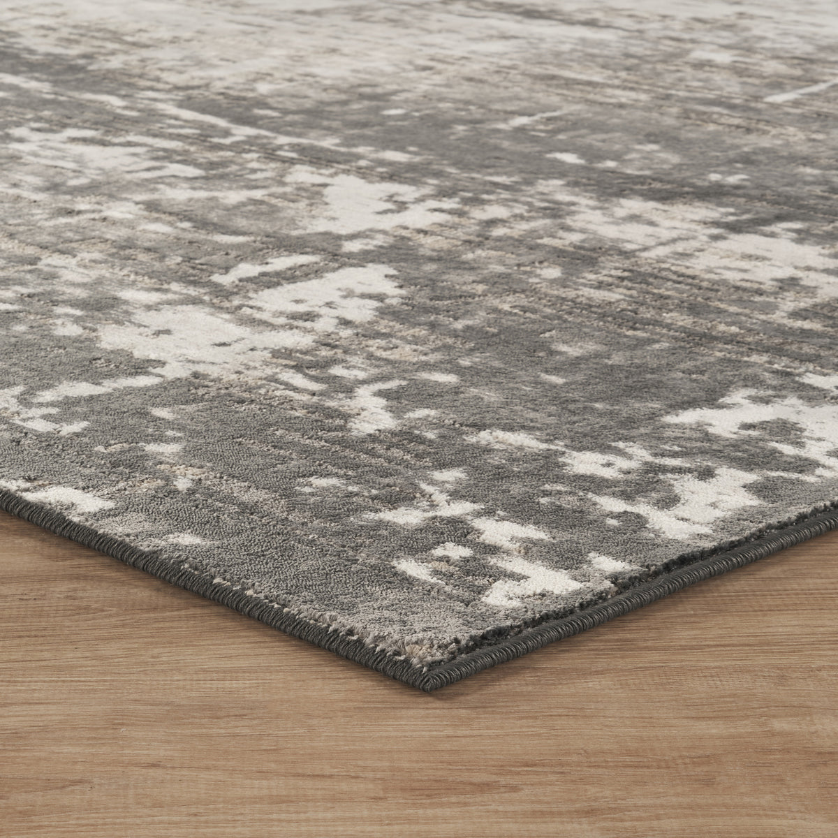 Mayfair Abyss metallic rug, styled view 5