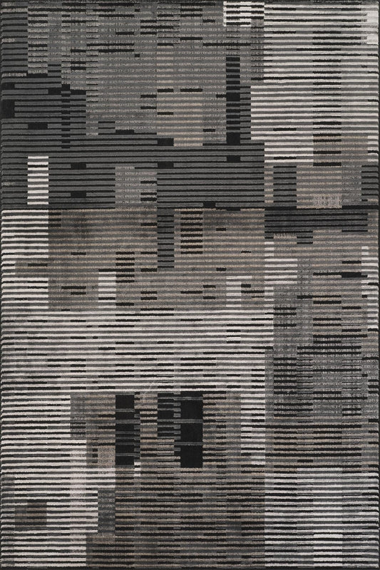Mayfair Metallic Design Rug - Matrix Stone